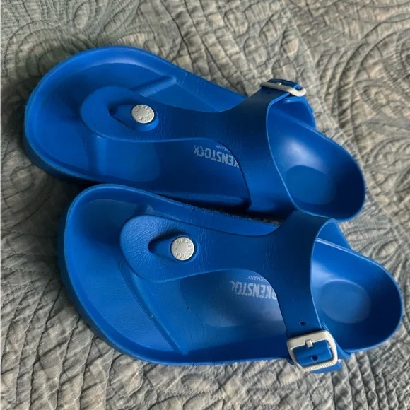 Birkenstock Gizeh EVA Sandals Scuba Blue 7 - Picture 13 of 14